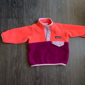 Patagonia Synchilla fleece pullover for baby girl